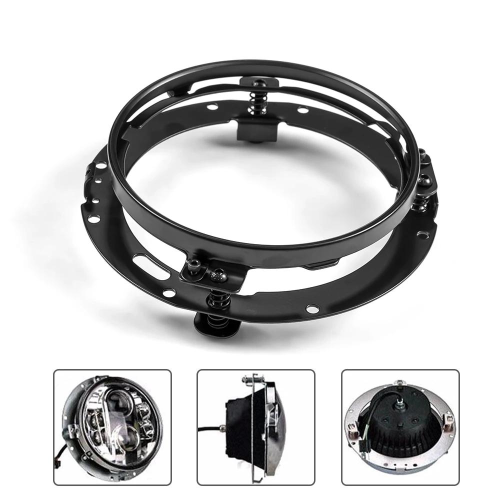 7inch Motorcycle LED Headlight Mounting Bracket Round Ring Headlamp Mount Lamp Holder Brackets For Harley Wrangler