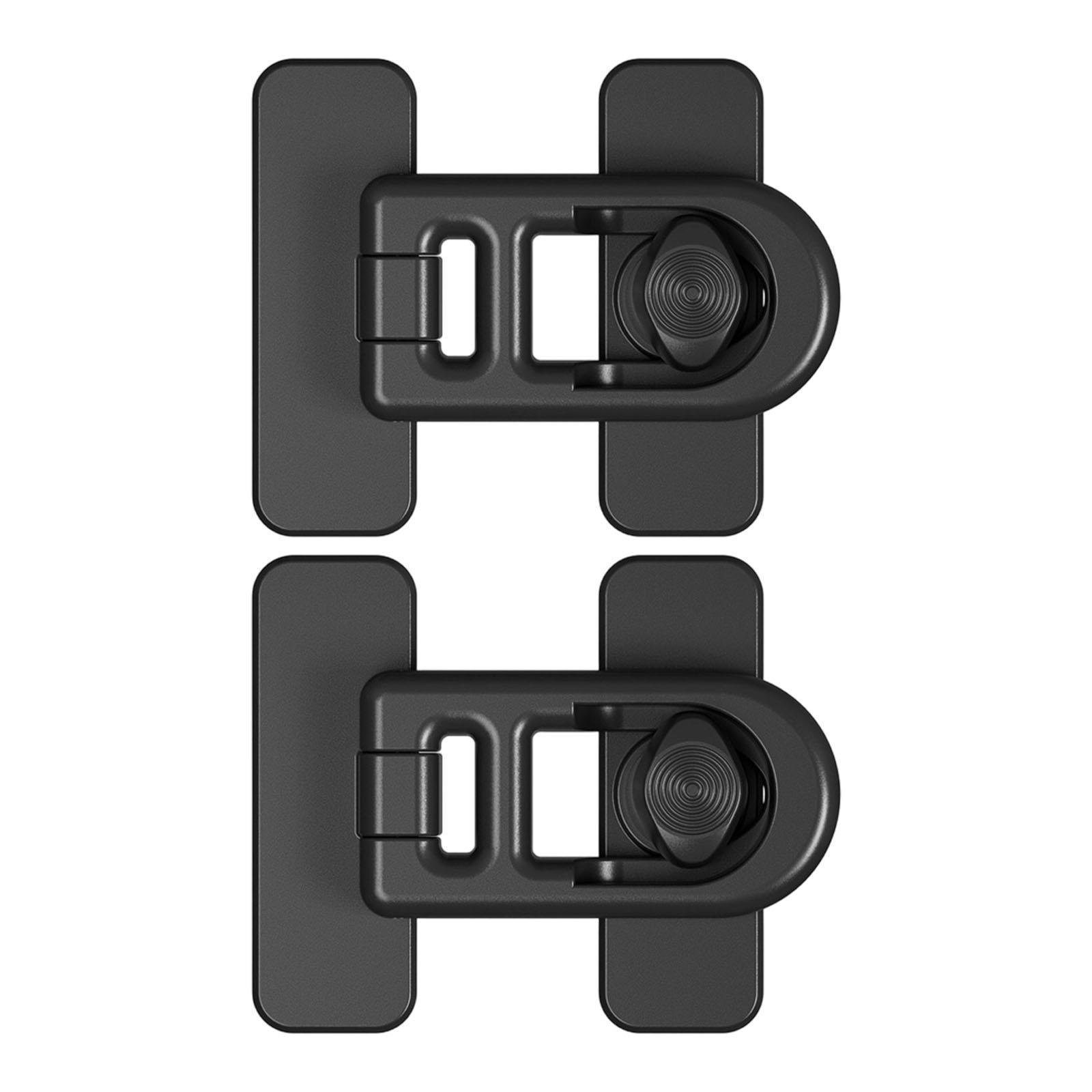 Campers Refrigerator Door Latches ABS Anti Vibration Design Cabinet Door Baby Safety Refrigerator Stopper чёрный