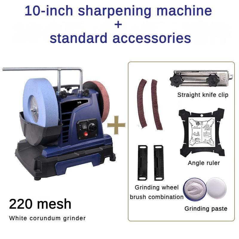Blue Household Water-cooled Knife Sharpener Low-speed Small Electric Desktop Grinding Wheel Machine