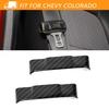 Car Seat Belt Button Cover Trim Protector For Chevy Colorado 2014+Carbon Fiber