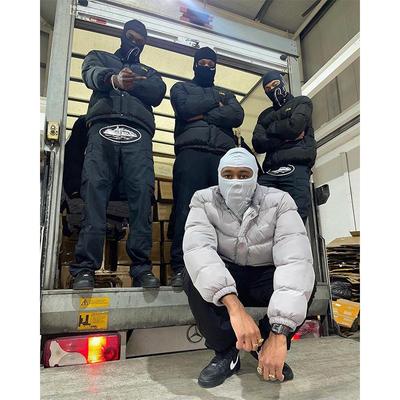 Corteiz Vibe Bunda s límcem stojáčkem Hip Hop Vyšívaná - Pánské Trendy Silné Svrchní Oblečení