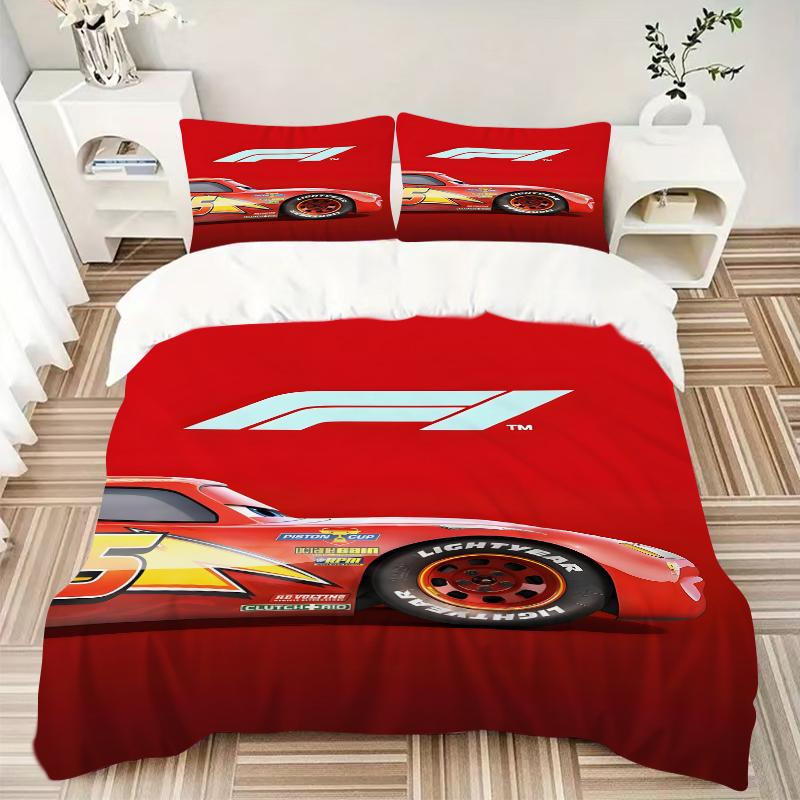 3Pcs F1 Cars Bedding Sets For All Sizes New 3D Printed Bed Cover Comforter Duvet Cover Pillowcase Bedroom Decoration