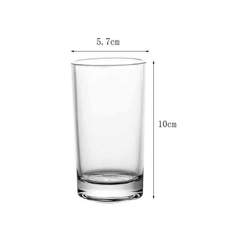 1pcs Advanced Style Multiple Capacity Juice Beverage Cups Het-resistant Round Transparent Glass Cups Hotel Restaurant Water Cups