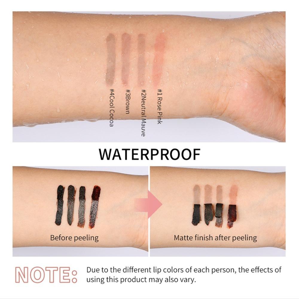 Lakerain Peel Off Lip Liner Tattoo, Waterproof Long Lasting Matte Lip Liner, Smudge Proof Transfer Resistant Peel Lip Makeup Liner for Lips