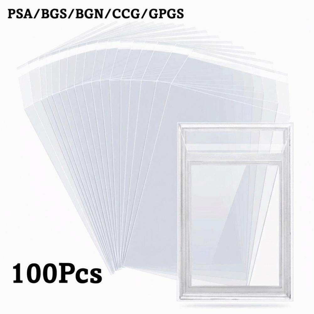 100 Sheets Strong PSA BGS Card Brick Film Waterproof Score Card Protective Film  For Card Box
