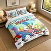 3Pcs Bedding SetThe Simpsons Soft Bed Sheet and Two Pillowcases Home Bedroom Decor
