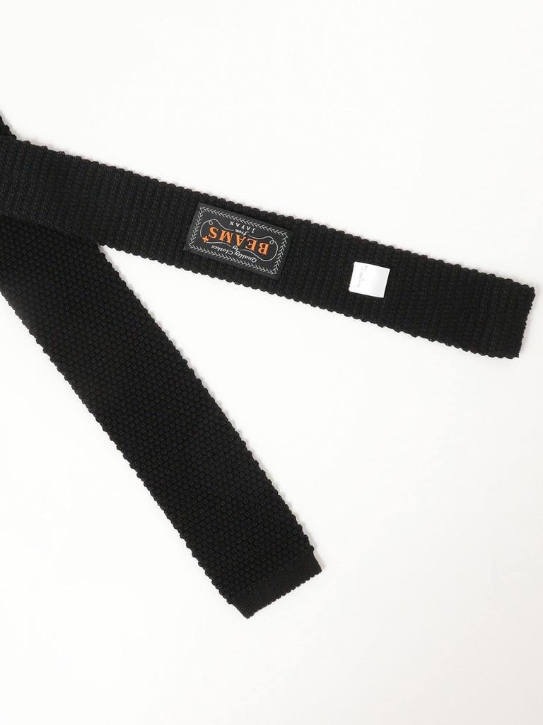 [BEAMS PLUS] Herren Wollstrick-Krawatte, SCHWARZ, Größe 0, 38440069107