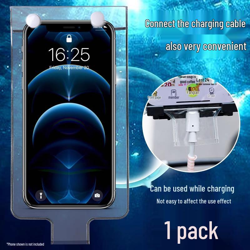 

Waterproof Touchscreen Phone Case for Riders - Fog-Free Storage and Rechargeable