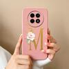 Cases For OPPO Realme12 12x 5G Elegant Rose Letter Soft Liquid Silicone Lens Protective Back Covers For Realme 12 X Bumper Funda