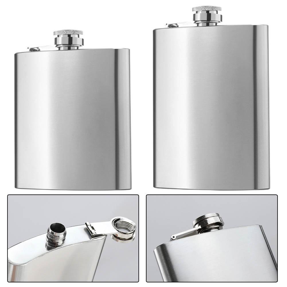 Flask 220ml/8oz Large Capacity Pocket Wine Bottle Stainless Steel
