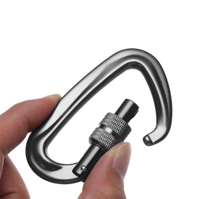 12KN 7075 Klimkarabiner D-vorm Quickdraw Professionele Klimgesp Sluiting Veiligheidssluiting Buiten Klimuitrusting