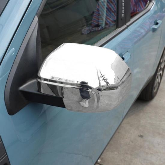 For -2025 Ford Maverick ABS Chrome Rearview Mirror Cover Trim Frame Bezel 2P