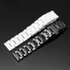 14mm 16mm 18mm 20mm 22mm Hochwertige silberne Faltschließe und weiße Keramik-Uhrenarmbänder Herren Damen Armband