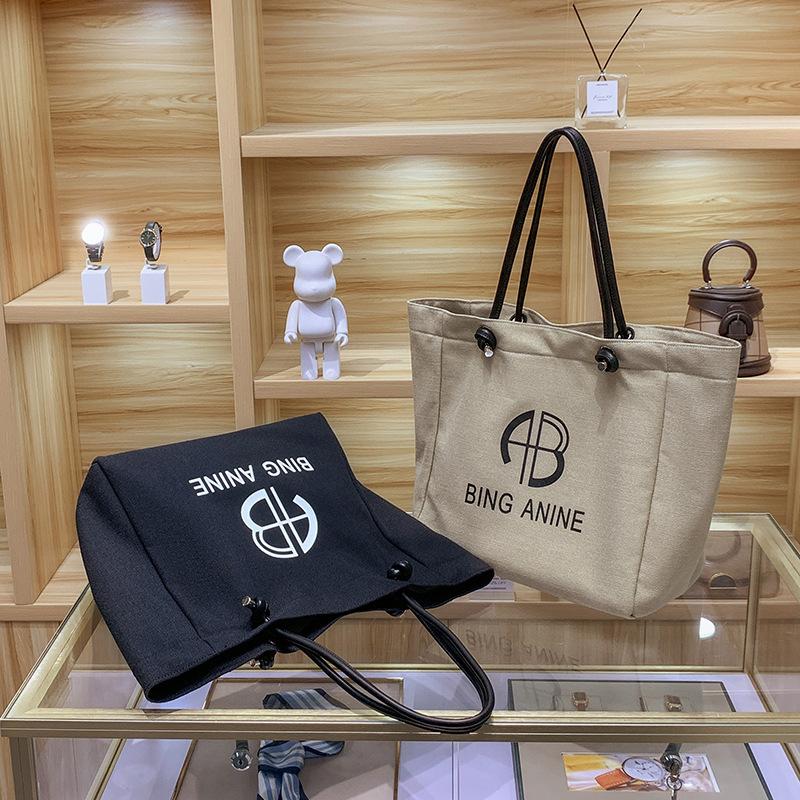Vysoce kvalitní taška přes rameno Tote, Nová trendy a všestranná, Plátno pro specifický vkus, Velkokapacitní dámská taška pod paži, Přenosná