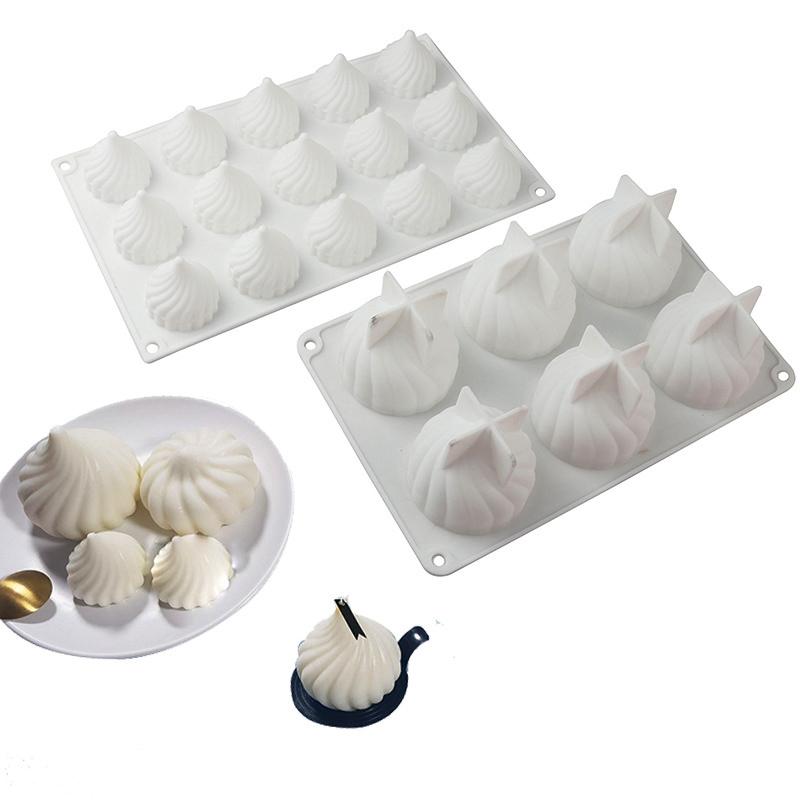 Spiral Silicone Mold 3D Onion Mousse Cake Baking Russian Tale French Dessert Chocolate For Pastry Truffle Candle Ice Cream Tools