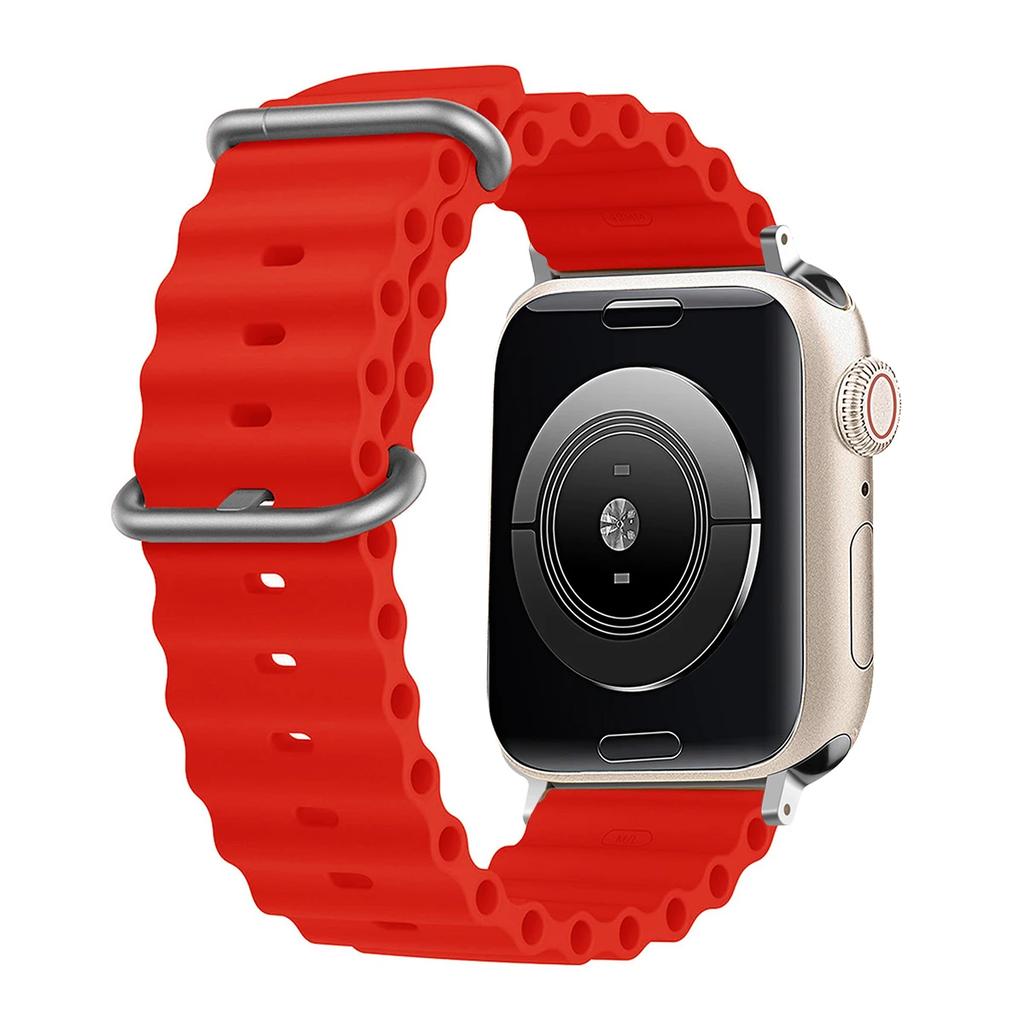 Silikonowy pasek Ocean do Apple Watch Ultra Seria 9 SE iwatch 42mm 44mm 45mm 49mm 38mm 40mm 41mm correas 49 44 45 mm bands