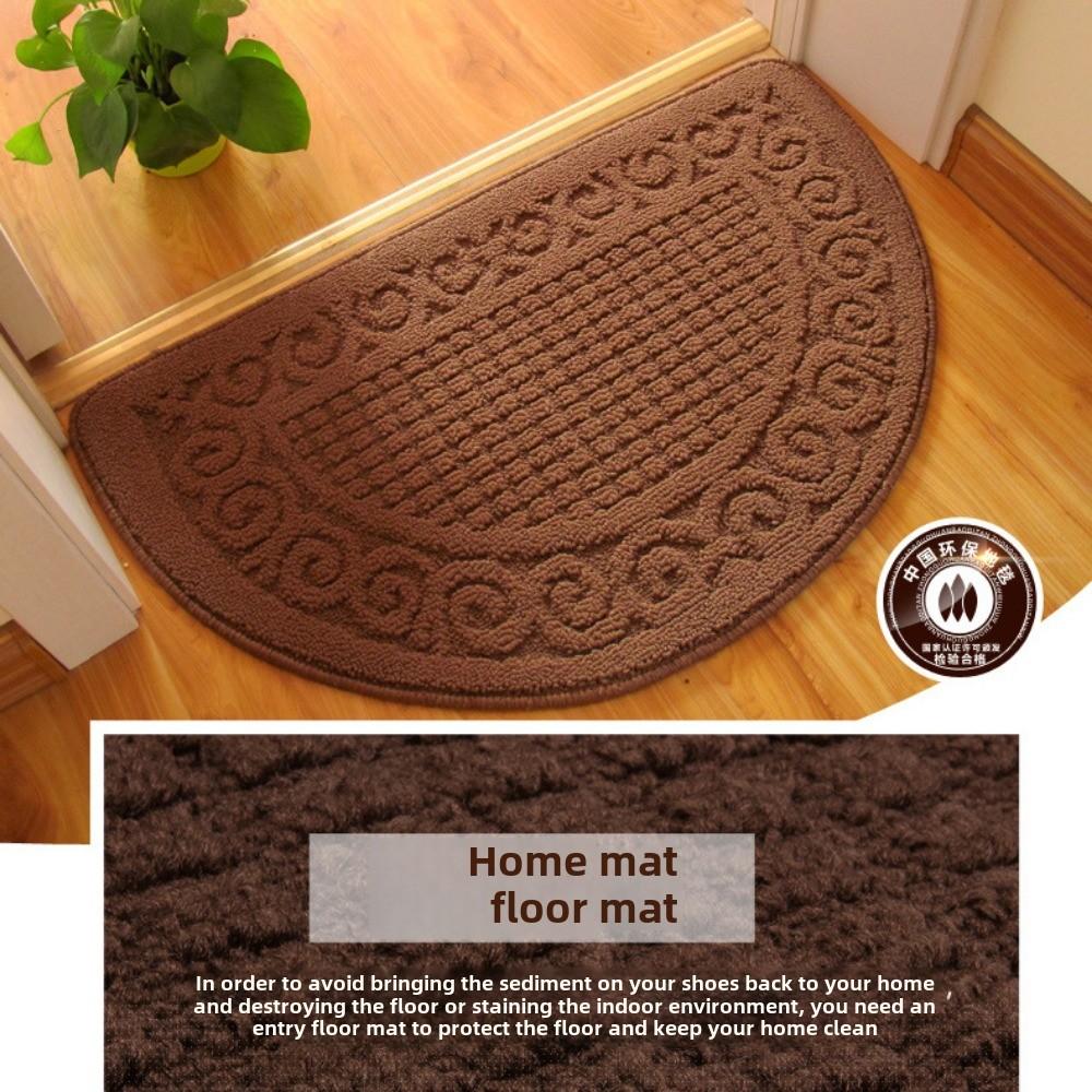 Home Semi-circular Floor Carpet Floor Mat Household Non-slip Bathroom Door Mat