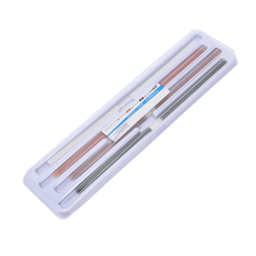 60pz Strisce Abrasive per Lucidatura Dentale Double Sides 4 Colori Strisce Abrasive per Gioielli
