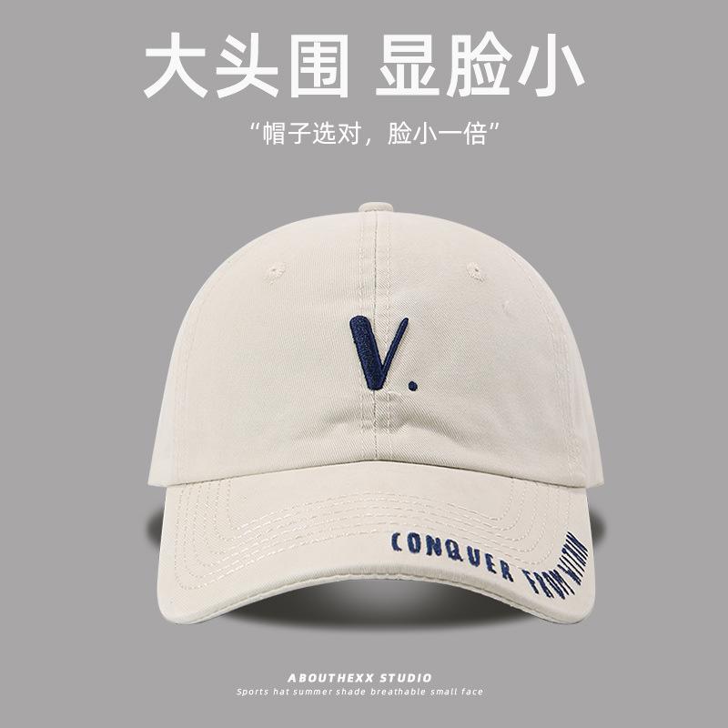 XXL Big Size Letters Embroidered Baseball Caps for Men/Women Adjustable Wide Brim Cotton Golf Hat Oversize Extra Large Size Hats