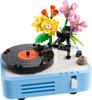 LEGO Creator Flower and Record Player Toy, Birthday Gift, Building Blocks, for Boys and Girls, Ages 8, 9, and 10, Elementary School Students, 31172