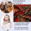 Fringes Russian Style Muffler Scarf Fashion Tassel Shawl Floral Poncho Shawl  Women's Wear