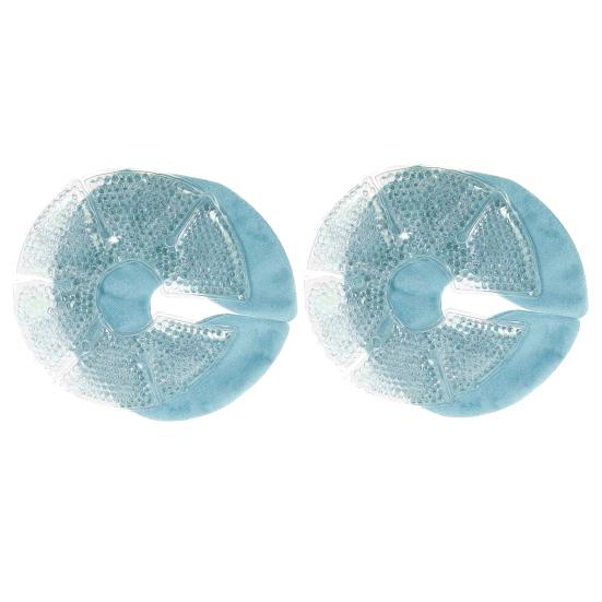 

2Pcs Hot And Cold Breast Therapy Packs Improve Milk Flow Gel Cold Compress Reusable Heating Pads for Engorgement Clogged Ducts Nipple Pain Relief