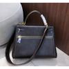 Fubao Leder Lakis Kelly Tasche Doppelreißverschluss 28 Handtasche Premium Leder Handtasche Umhängetasche