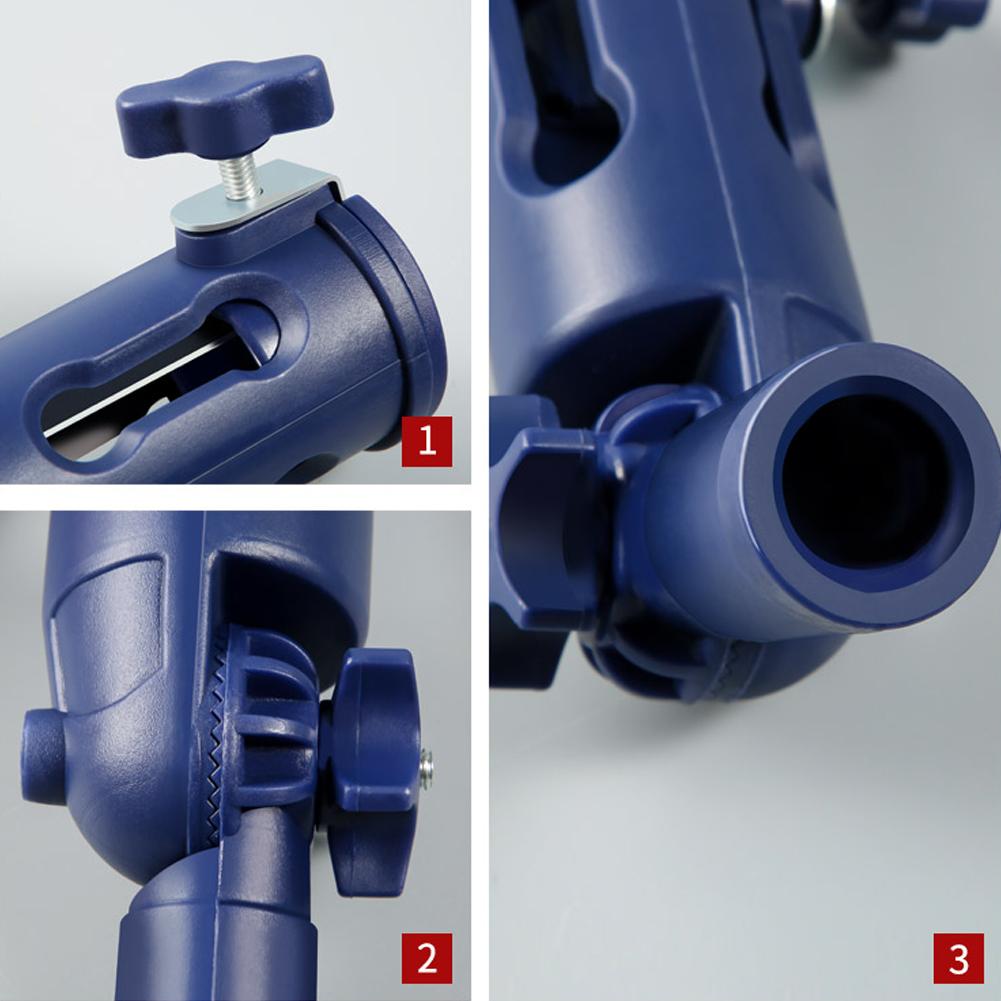 1pc Universal Gripper Multi-angle Rotary Clips Adapter Roller Brush Putty Knife Paint Rod Connector Holder Tools