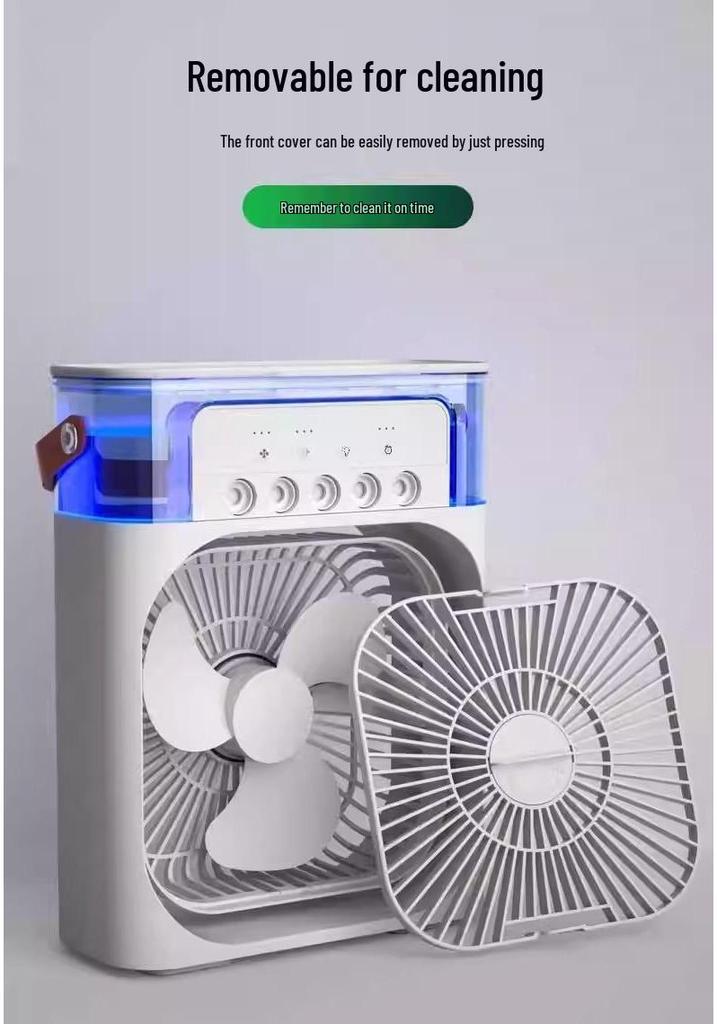 Tragbarer USB-wiederaufladbarer Kühlventilator mit Sprühfunktion für Büro & Wohnheim