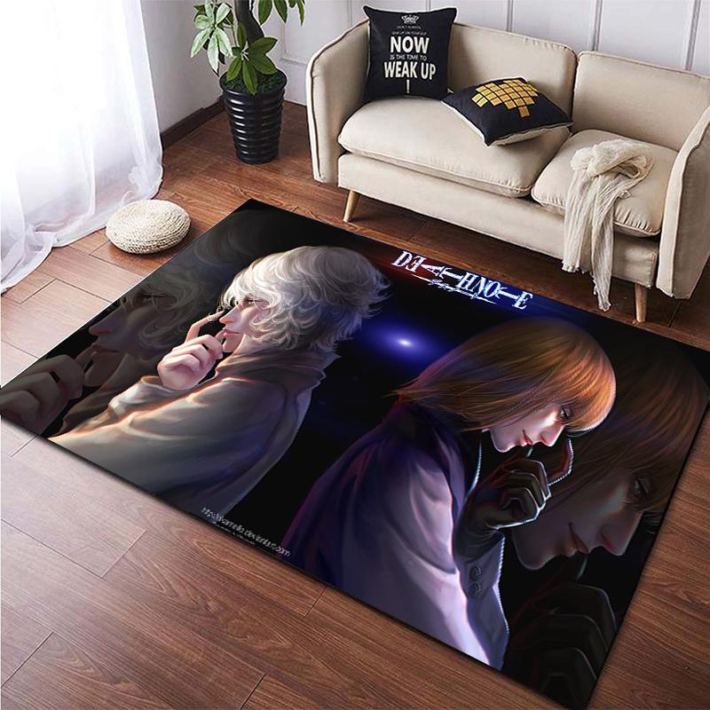 Death Note Gebied Tapijt Grote Tapijt Tapijt Voor Woonkamer Kid Slaapkamer Decoratie Kinderen Spelen Floor Mat Comic Anti-Slip