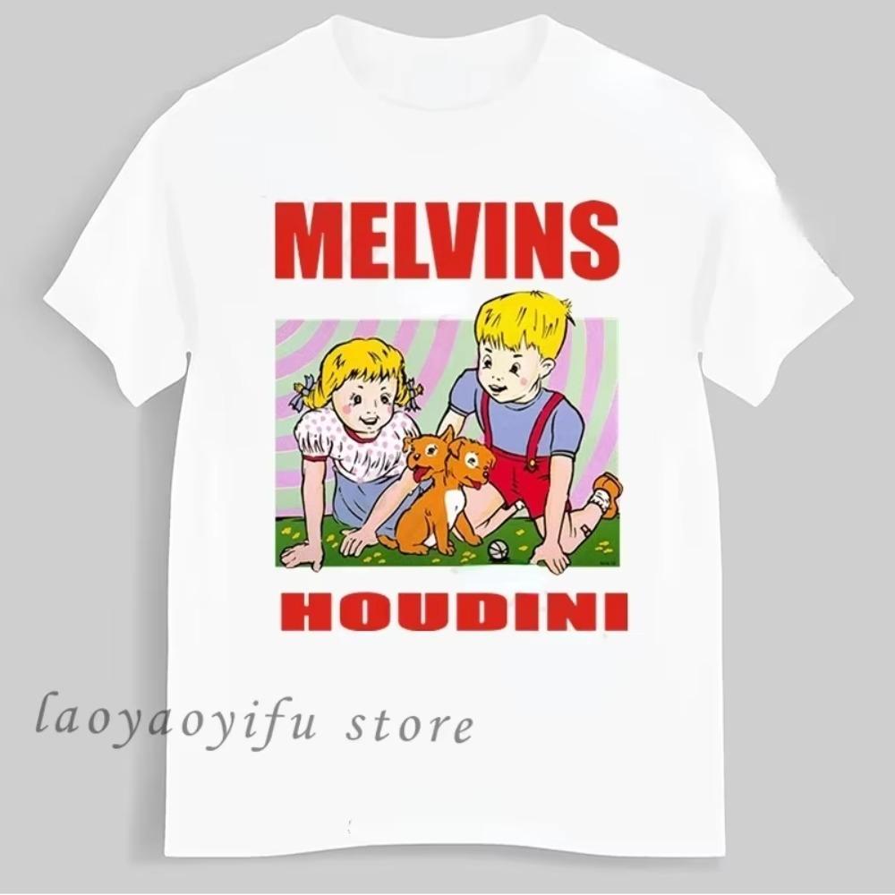 Melvins Houdini Sludge Metal Stoner Rock Retro trička Legrační grafika Pánské oblečení Košile pro ženy Ropa Hombre Camisetas