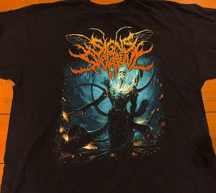 Signs of the Swarm Band Black Color 100% Cotton Size S-4XL Shirt MI404