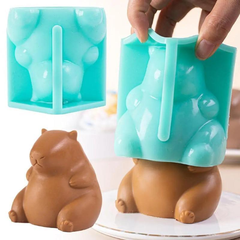 Neues Design Einzigartige Capibara-Silikonform Geleeform Silikon-Pudding Capibara Delfinform Küchenbackzubehör
