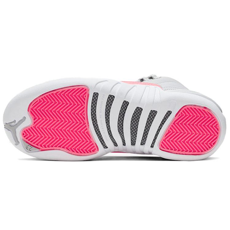 Jordan 12 Retro Wolf Grey Racer Pink GS 510815-060