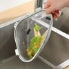 Cestello scolapiatti triangolare in acciaio inossidabile, filtro raccogli-rifiuti a rete removibile, facile da pulire, accessorio per scarico cucina da appendere o da appoggiare