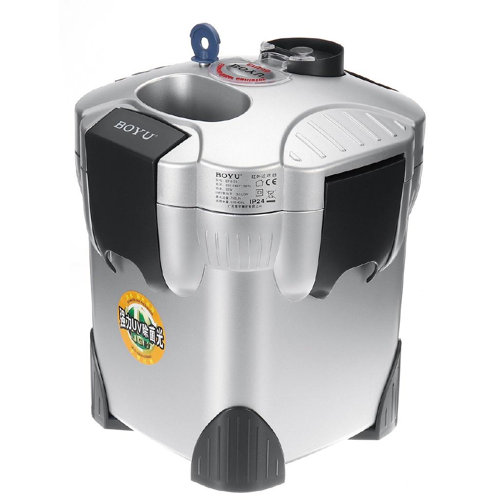 16W Aquariumfilter Reiniger Sterilisator Lampe Licht Fischbecken Wasserpumpe Biochemischer Schwamm Bio-Schwamm Externer Behälter