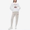 Fila Mode Locker Bärenmuster Pullover Rundhals Amerikanisches Langarm Sweatshirt Damen sweatshirt Wolke-Pilz-Weiß F11W249208F-WT
