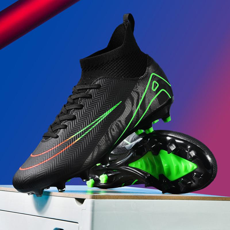 World Cup high-top football shoes, boys and girls, adult competition sports shoes, primary school students, grass training shoes