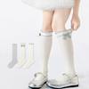 3Pairs/set Kids Long Tube Socks for Girls Summer Thin Breathable Knee-length Princess Sock Korean Bowknot Stockings