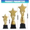 Trophies Fidgets Pentagrams Star Plastic Trophies Bulk Durability Golden Medals Sports Meeting Ornament