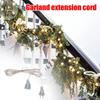 Extension Cord for Christmas Lights 10 Ft Invisible 2 Prong Power Cable 220V Electric Cord Extender Light Fixtures Cords Wire