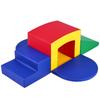 Toddler Climbing Toys Indoor, 5 Piece Climb, Crawl and Tunnel Soft Play Equipment, Foam Climbing Toys, Kids Tunnel Maze with Stairs and Ramp,Indoor
