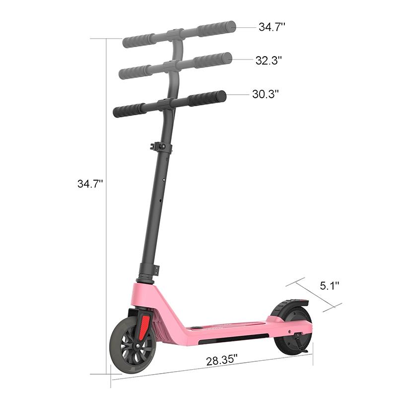 Kids Scooter for Ages 6-14 Girls Boys Scooter LED Light Wheels Adjustable Height Lightweight Scooter for Kids Kick Scooter 60kg Load