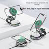 15W 3-in-1 Foldable Magnetic Wireless Charger Stand for Apple Watch, Earphones, and Phone