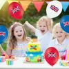 Union Jack Logo Balloons Set Red Blue White Balloons Anniversary Party Favors Supplies Decorations