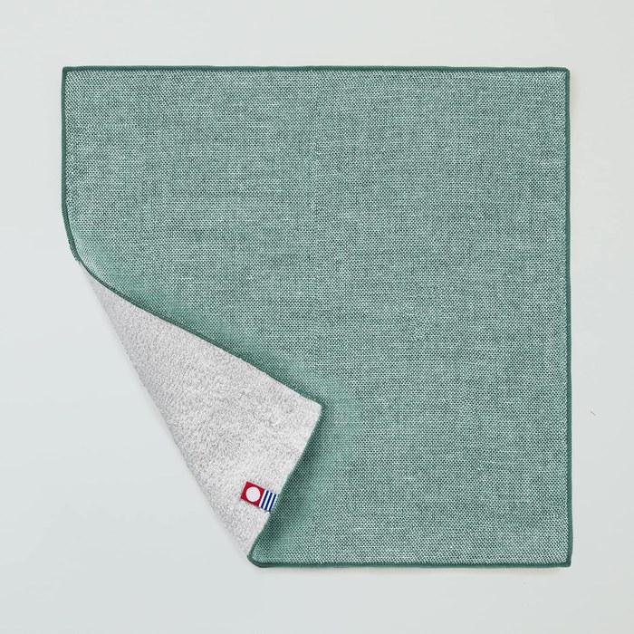 Top Factory Imabari Imabari Towel Handkerchief 25cm X 25cm Cotton Set Imabari Iroha Plain Gauze Green 25x25cm