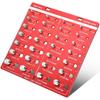 High Precision Nut Bolt Thread Checker with 28 Holes for Various Specifications Aluminum Alloy with AntiRust Coating
