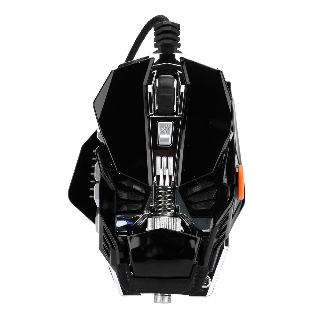 Gaming Mouse Wired USB Mechanical Glowing Crystal Ball Aggravated Computer AccessoriesBlack USB