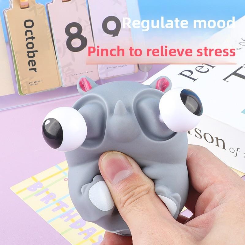 Rhinoceros Creative Rhino Squeeze Toy Pvc Sensory Play Hand Eye Coordination