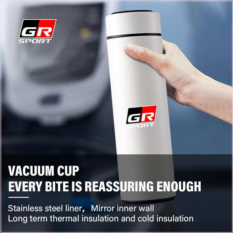 500ml High Smart Insulated Cup Portable Insulated Cupup Temperature Display Cup for TRD Toyota GR Corolla Rav4 Auris Camry Yaris Accessories